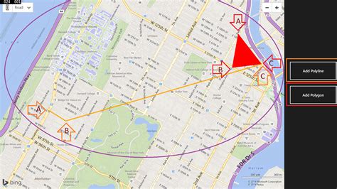 bing maps draw polygon javascript